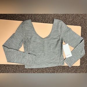 NWT Align Long Sleeve Crop